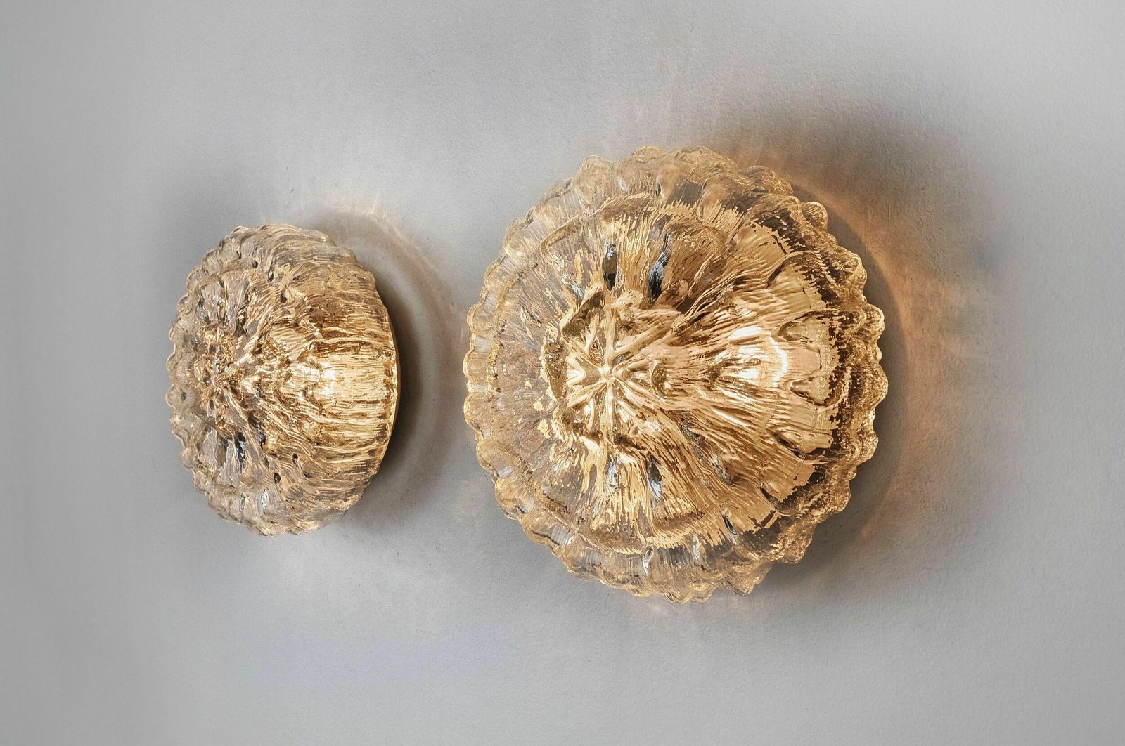 Pair Of Bulles Sconces By Limburg, Blown Glass, Germany, 1960 photo for sale