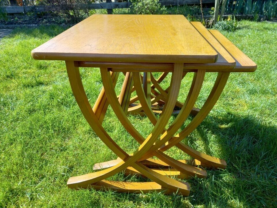 Nathan Furniture   Three Mid Century Teak Coffee Tables photo furniture