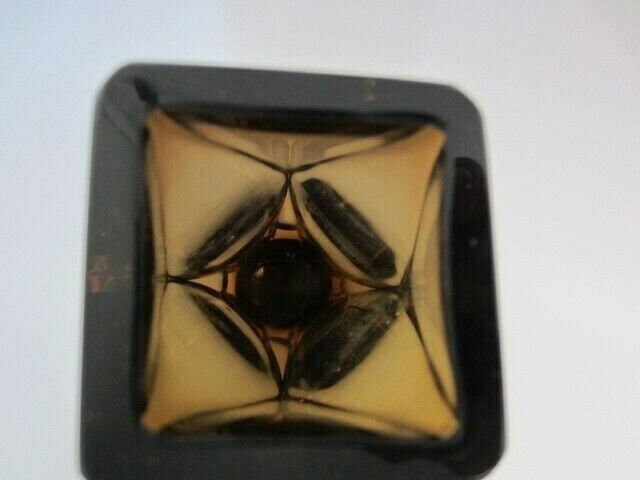 photo furniture Xxl Space Age V Nason Cinnamon And Gold Sommerso Art Glass Vase Faceted Geometric