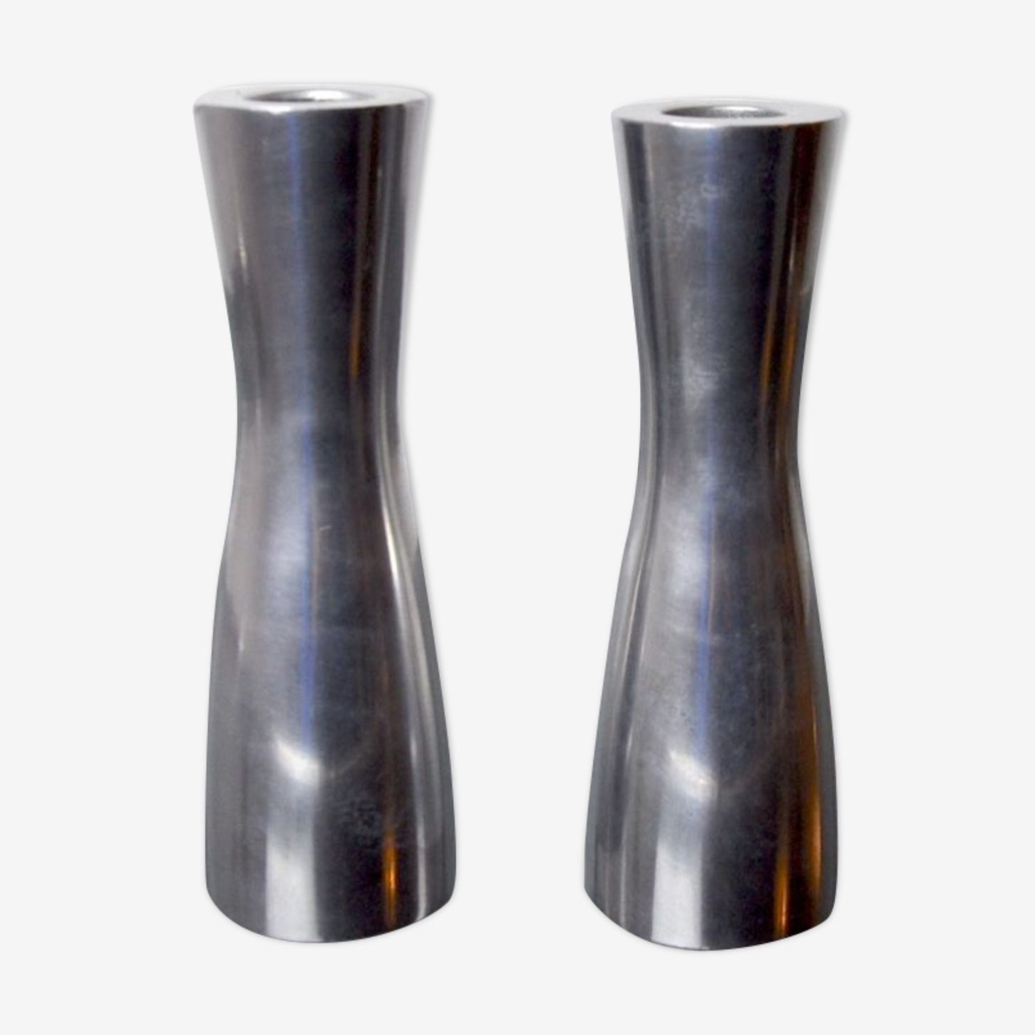 Pair Of Candlesticks Gota Erika Pekkari, Scandinavian, 1990