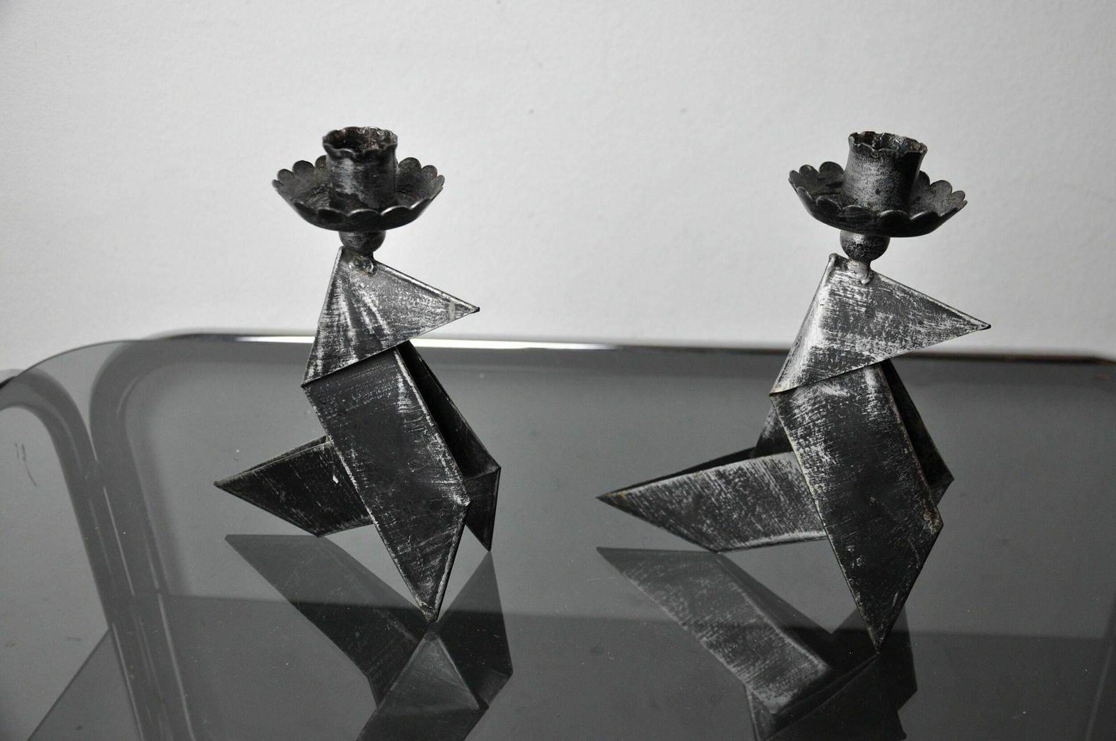 Pair Of "Bird" Candlesticks, Folk Art, Denmark, 1970 photo furniture