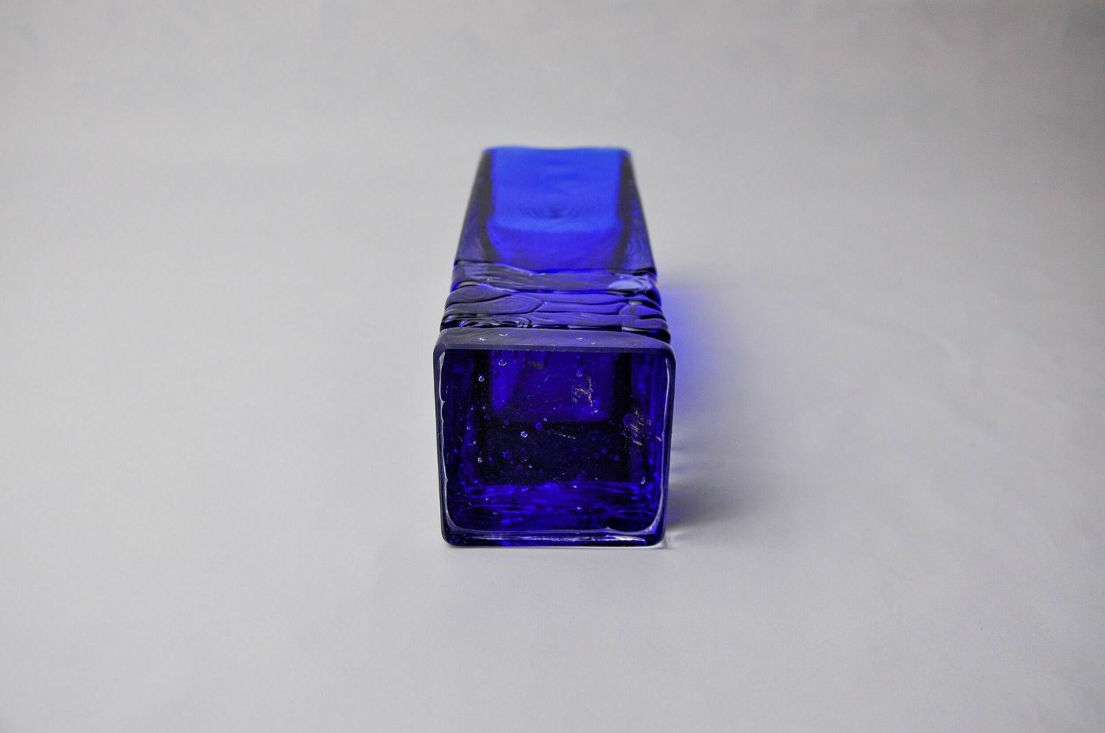 photo furniture Vase Sommerso By Petr Hora, Blue Glass, Czech Republic, 1970