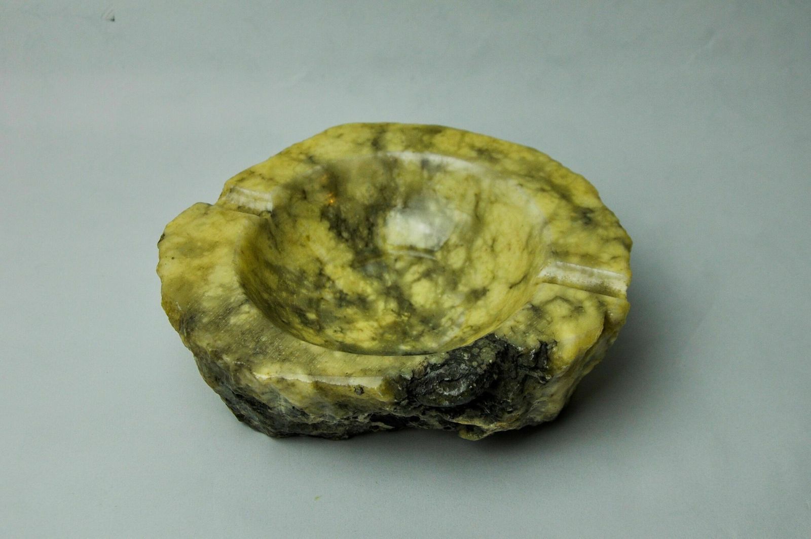 Yellow Alabaster Ashtray By Romano Bianchi, Italy, 1970 photo for sale