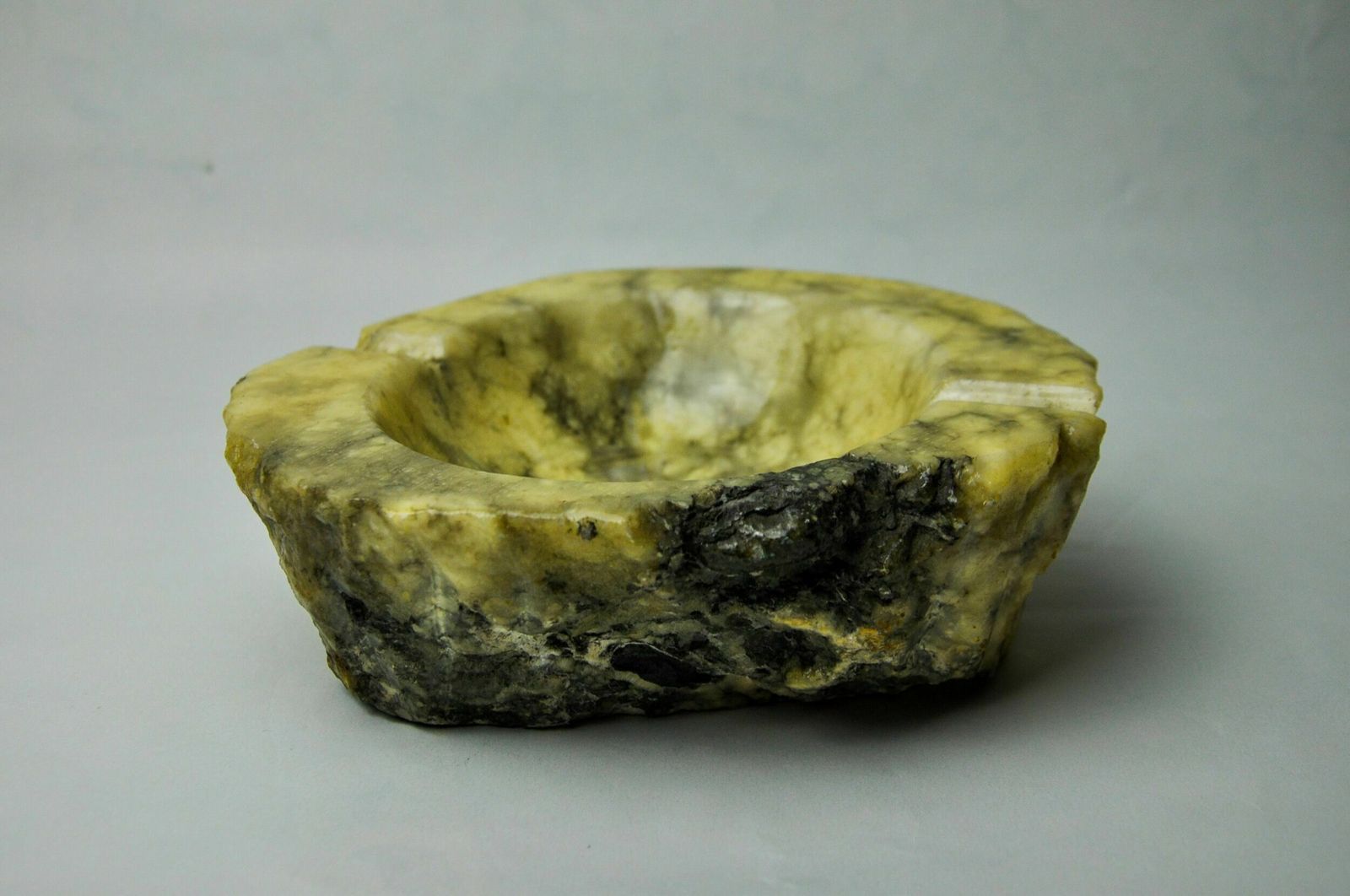 Yellow Alabaster Ashtray By Romano Bianchi, Italy, 1970 photo Home Decor