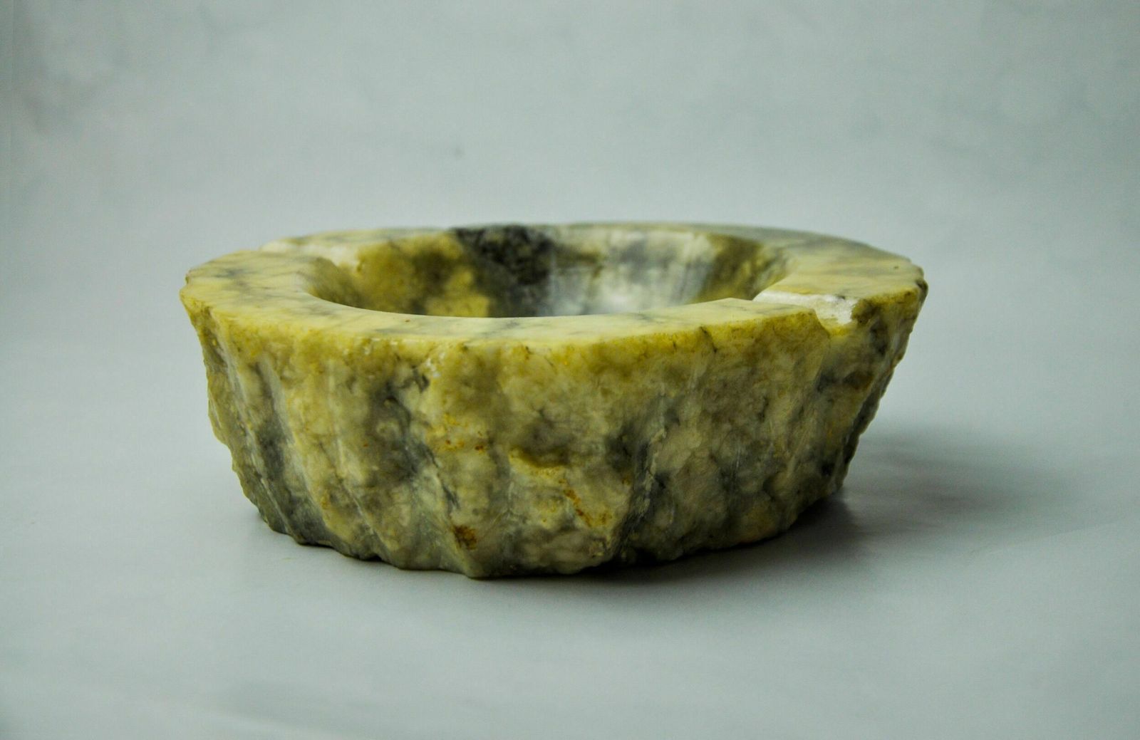 Yellow Alabaster Ashtray By Romano Bianchi, Italy, 1970 photo vinterior