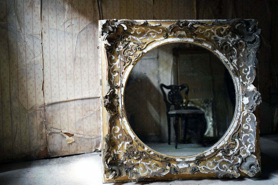 A Large Early Victorian Giltwood Wall Mirror C.1840 60