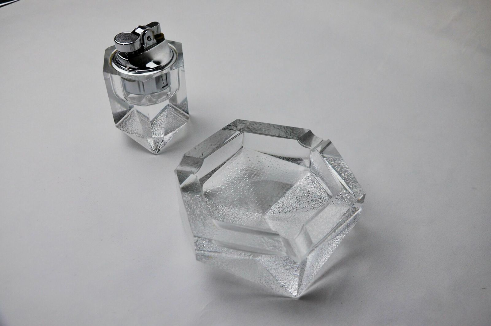Lighter And Ashtray By Antonio Imperatore, Murano Glass, Italy, 1970 photo buy