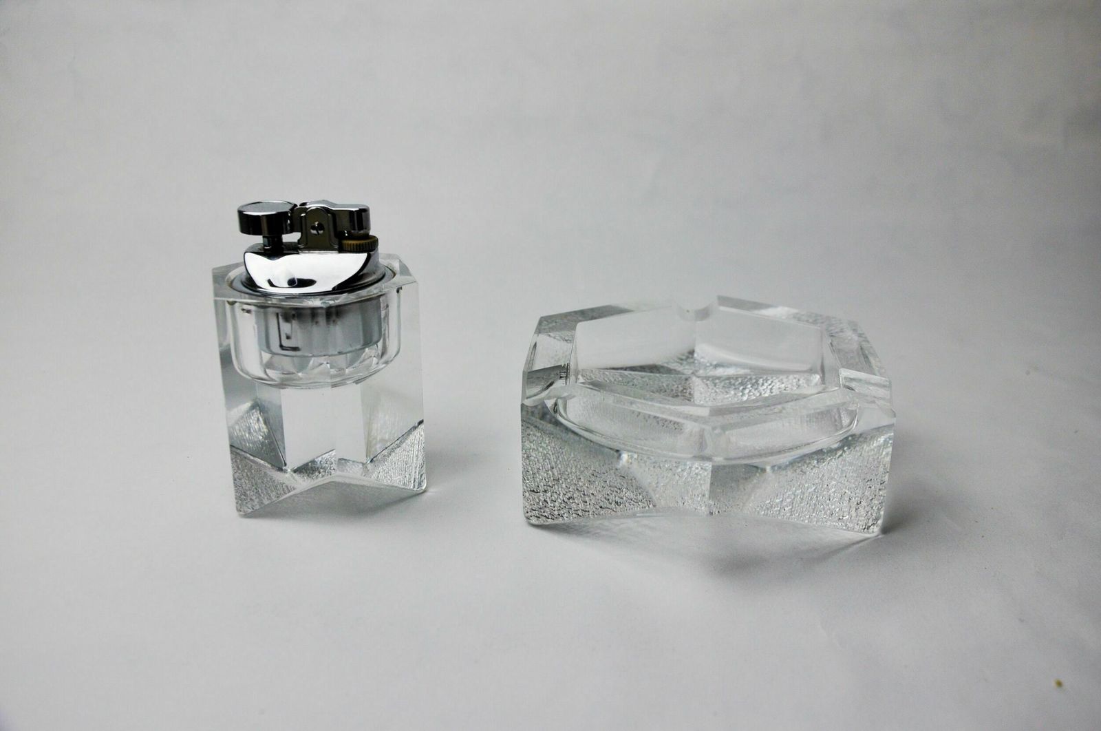 photo furniture Lighter And Ashtray By Antonio Imperatore, Murano Glass, Italy, 1970
