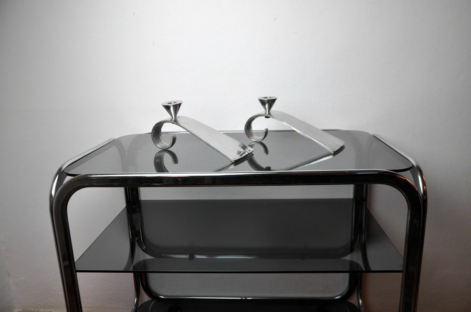 Pair Of Comma Candlesticks By Matthew Hilton, England, 1980 photo buy
