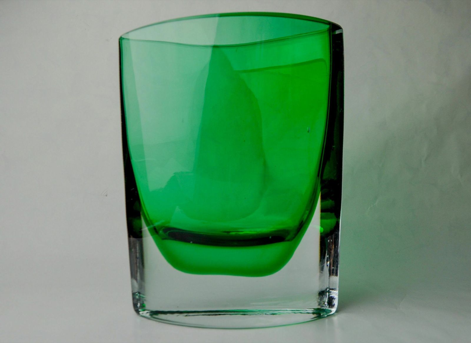 Green Sommerso Vase By Seguros, Murano Glass, Italy, 1980 photo Home Decor