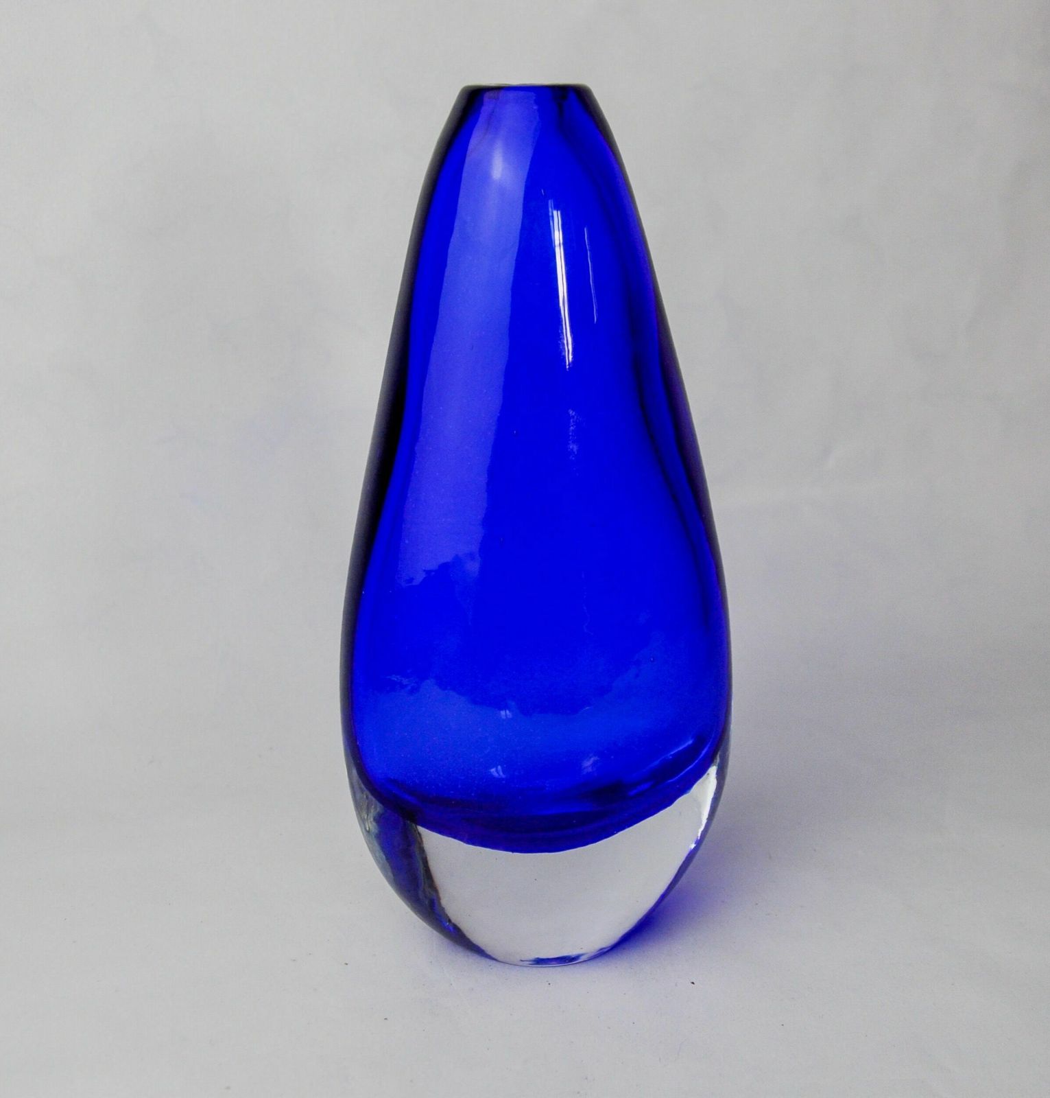 Blue Sommerso Vase By Seguso, Murano Glass, Italy, 1970 photo vinterior