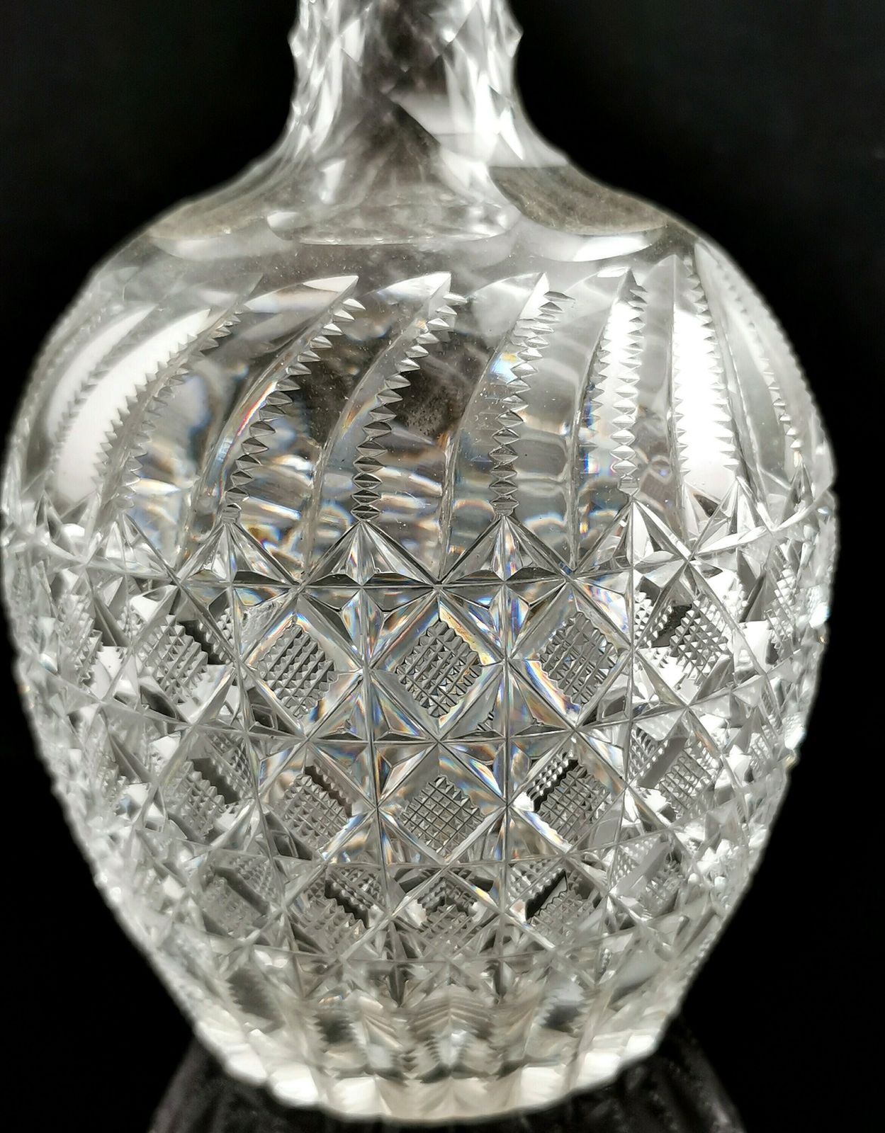 photo furniture Antique Victorian Cut Glass Wine Decanter