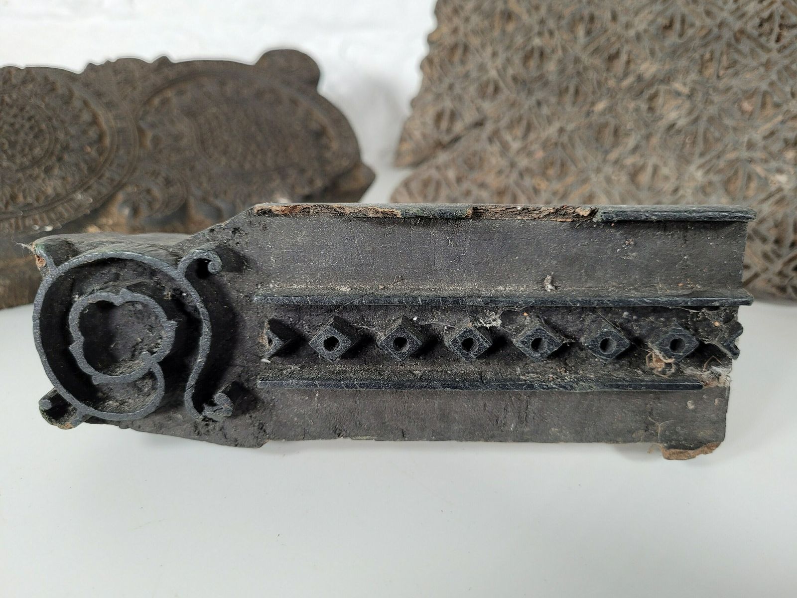 Antique Indian 19th Century Wooden Printing Blocks/ Screen Printing photo furniture