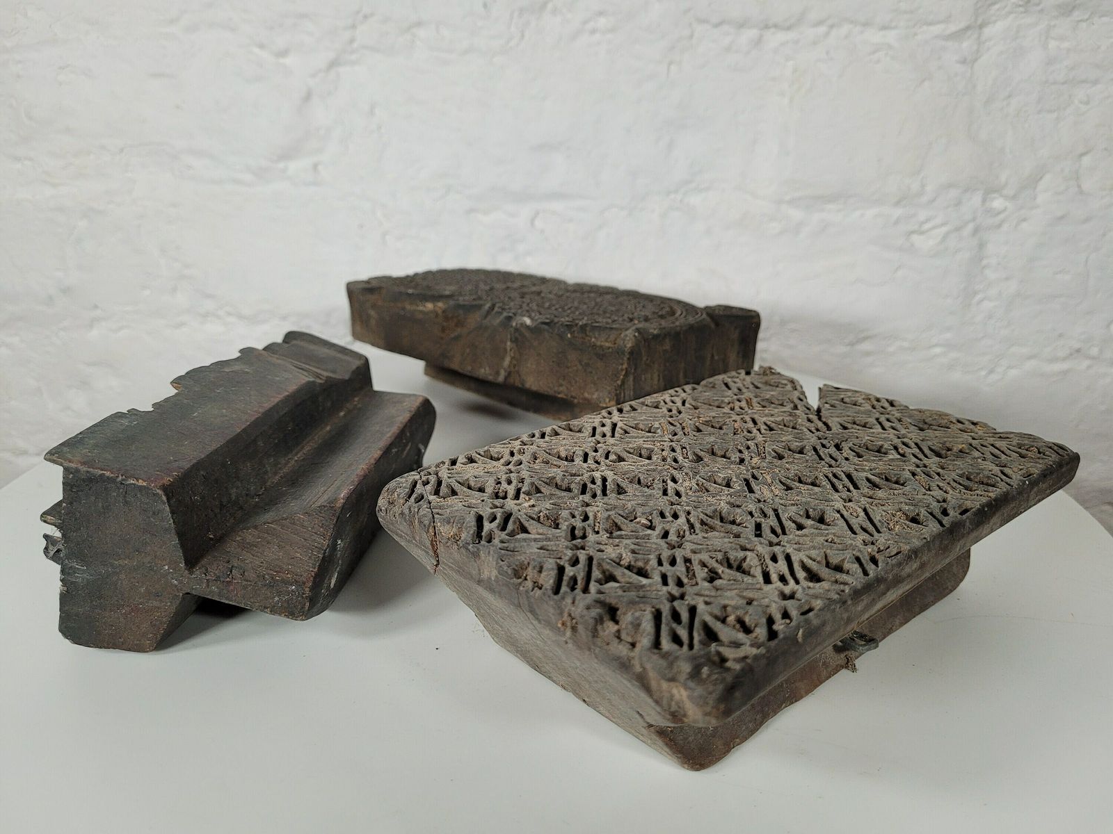 Antique Indian 19th Century Wooden Printing Blocks/ Screen Printing photo 160.0