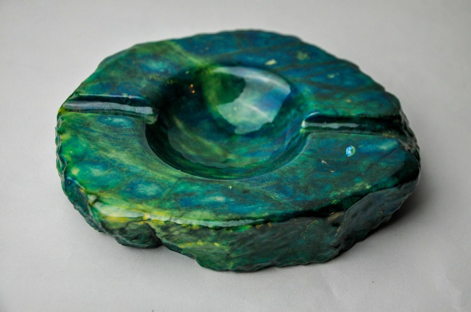 Turquoise Alabaster Ashtray By Romano Bianchi, Italy, 1970 photo furniture