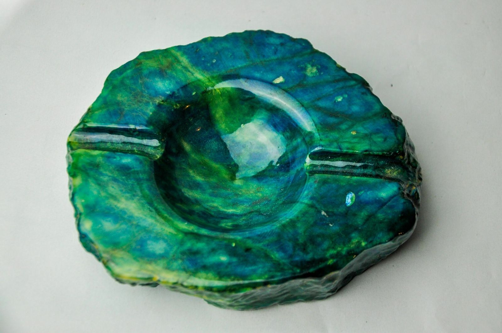Turquoise Alabaster Ashtray By Romano Bianchi, Italy, 1970 photo Home Decor