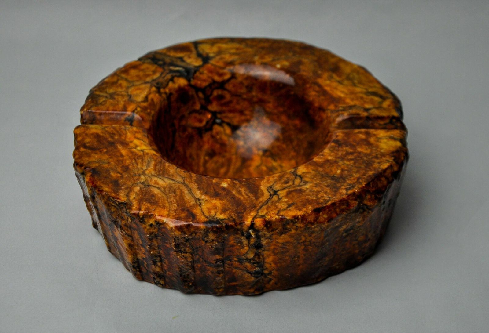 Ocher Alabaster Ashtray By Romano Bianchi, Italy, 1970 photo buy