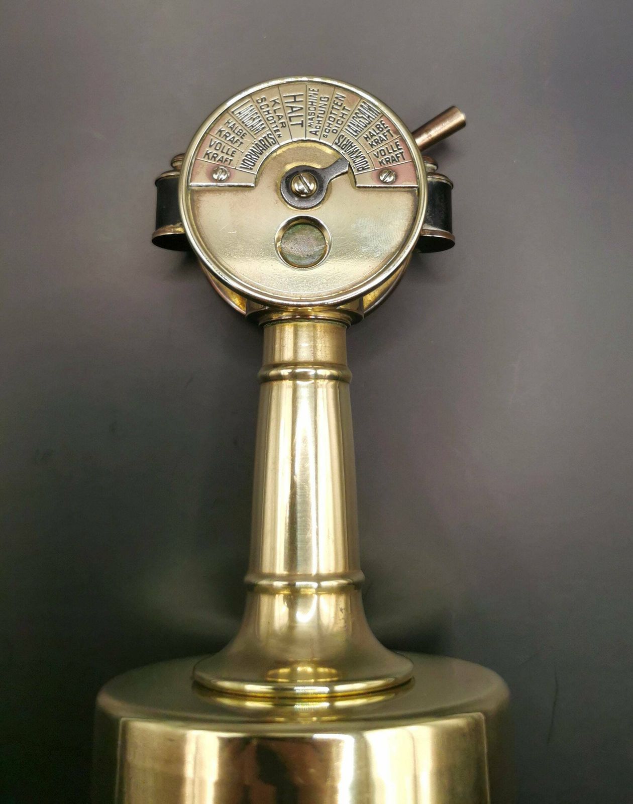 Antique Novelty Cigar Cutter, Ships Engine Room Telegraph, Nautical