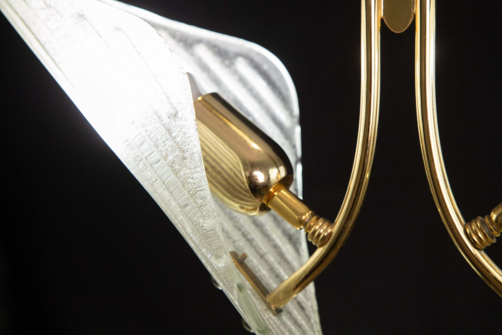 Murano Glass Chandelier Franco Luce Style, 1970s photo vintage