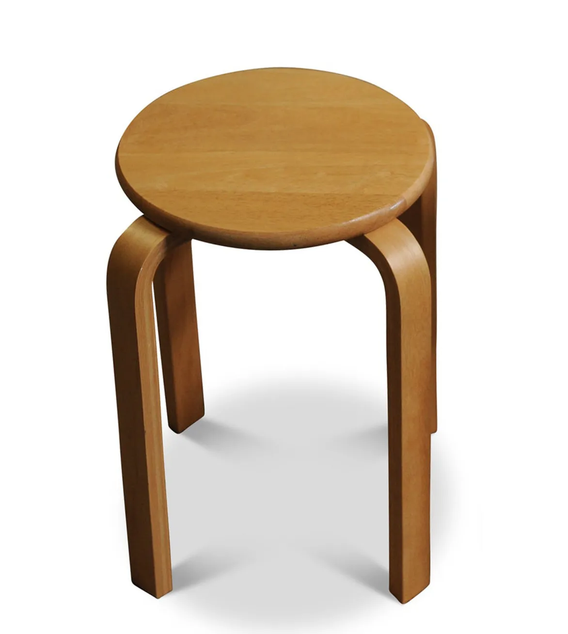 Alvar Aalto For Artek Solid Bentwood Stacking E60 Pascoe Stool 1960s   Two In Stock Price Per Item Ol