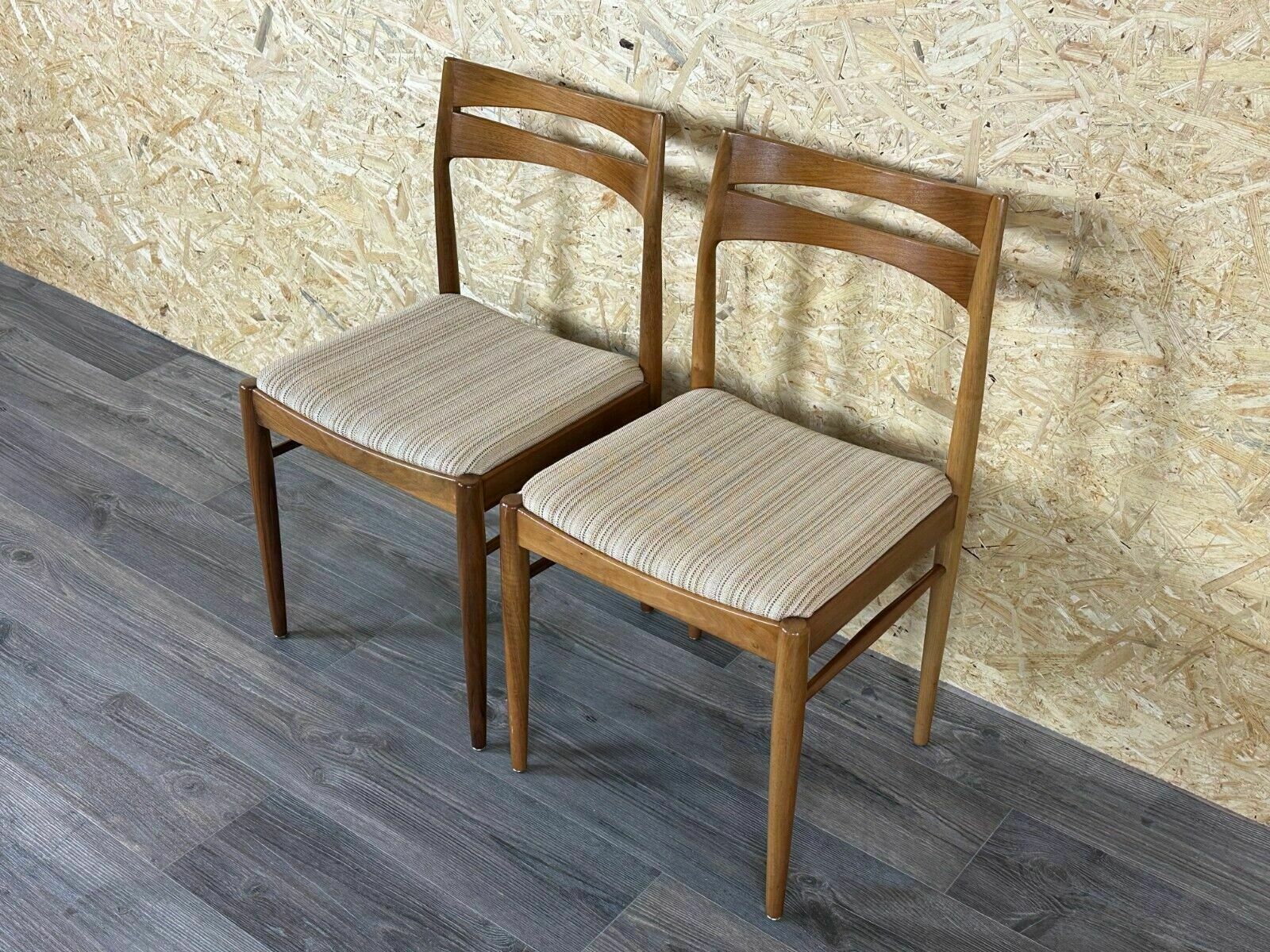 2x 60s 70s Dining Chair Dining Chair Mid Century Danish Modern Design photo 343.0