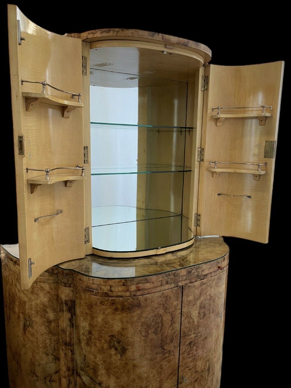 photo for sale Fine Art Deco Cocktail Cabinet By Harry And Lou Epstein.