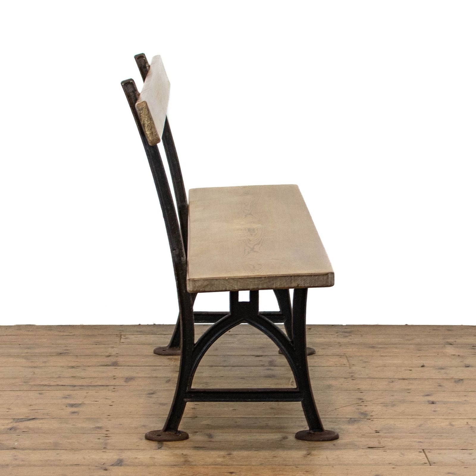 Pair Of Antique Pitch Pine Railway Station Benches photo 1150.0