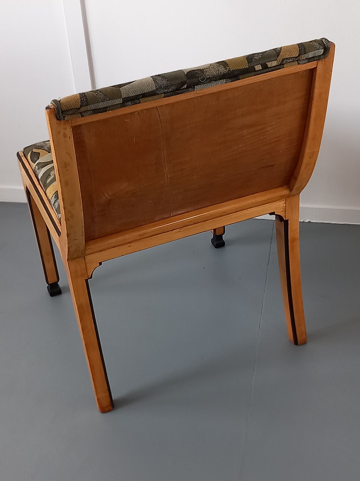 Art Deco Chair, 1940s, Satinwood photo for sale