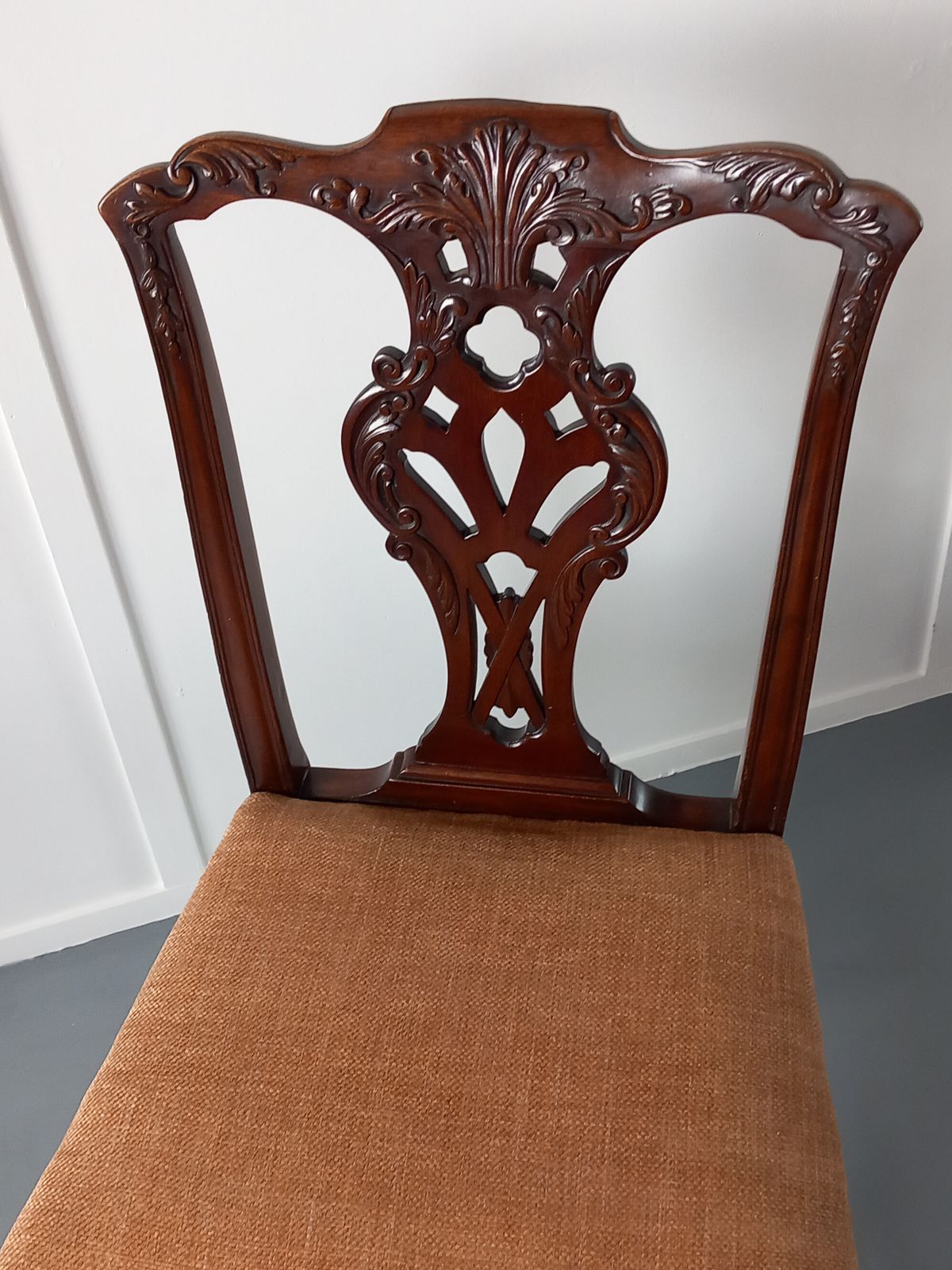 A Mahogany Side Chair, 1800s, Antique photo Furniture