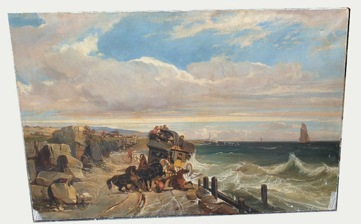 The Storm, Oil On Canvas, Xixth Century
