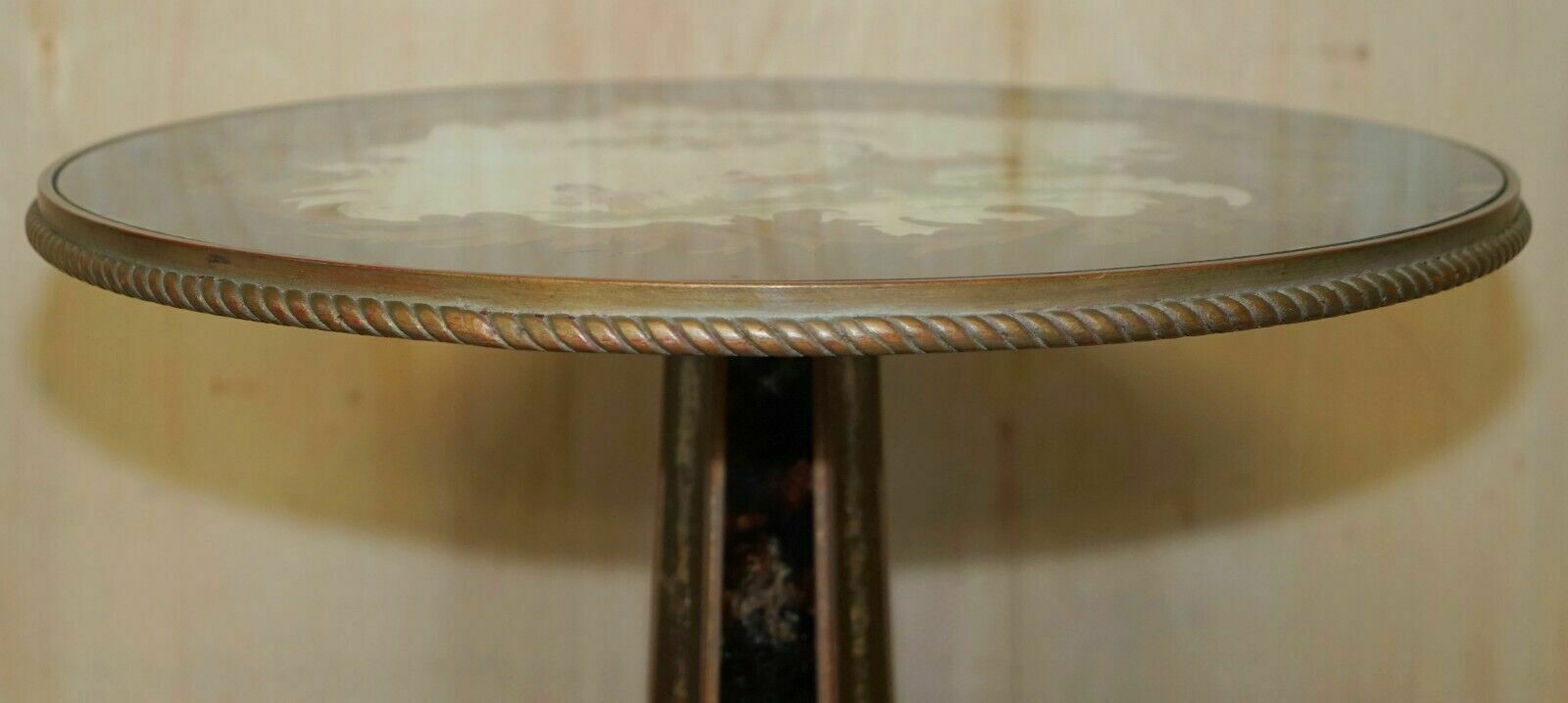 Antique Circa 1920 Chinese Chinoiserie Hand Painted Occasional Centre Table photo for sale