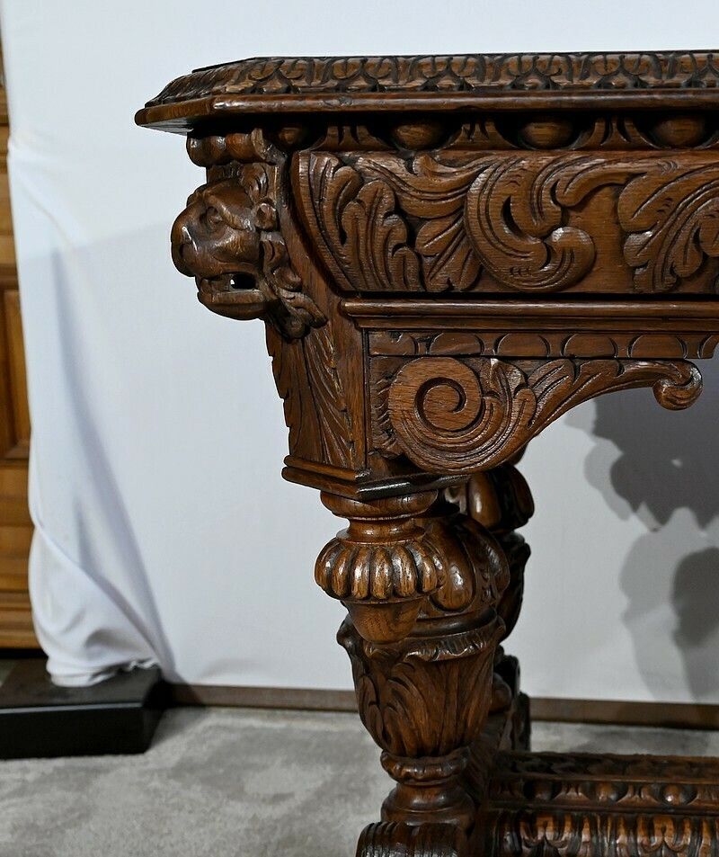 photo for sale Desk In The Gothic Renaissance Style, Late 19th Century