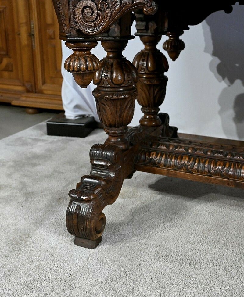 Furniture Desk In The Gothic Renaissance Style, Late 19th Century photo