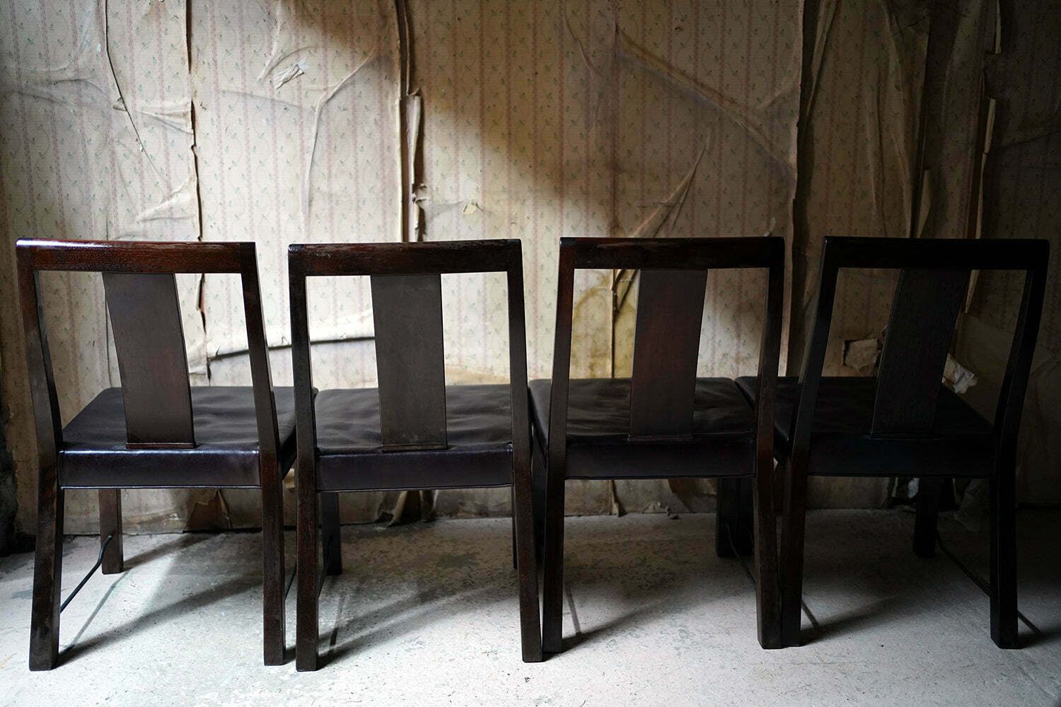Edward Wormley For Dunbar; A Good Set Of Six Mid 20thc Dining Chairs photo vintage