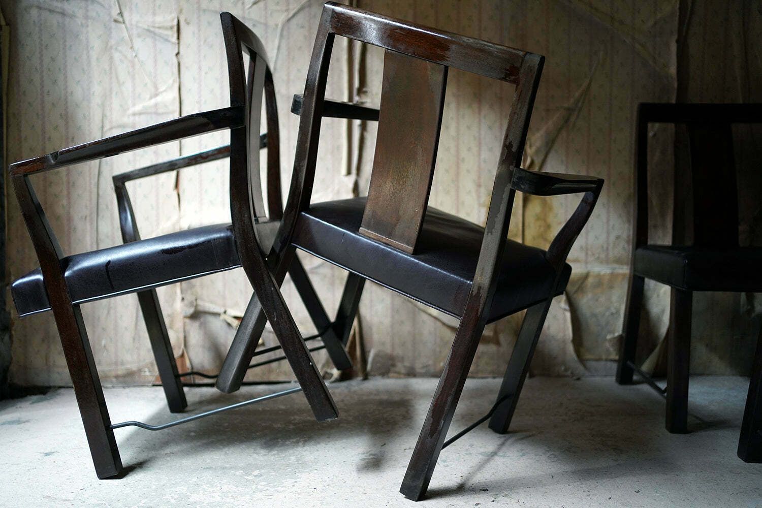 photo vinterior Edward Wormley For Dunbar; A Good Set Of Six Mid 20thc Dining Chairs