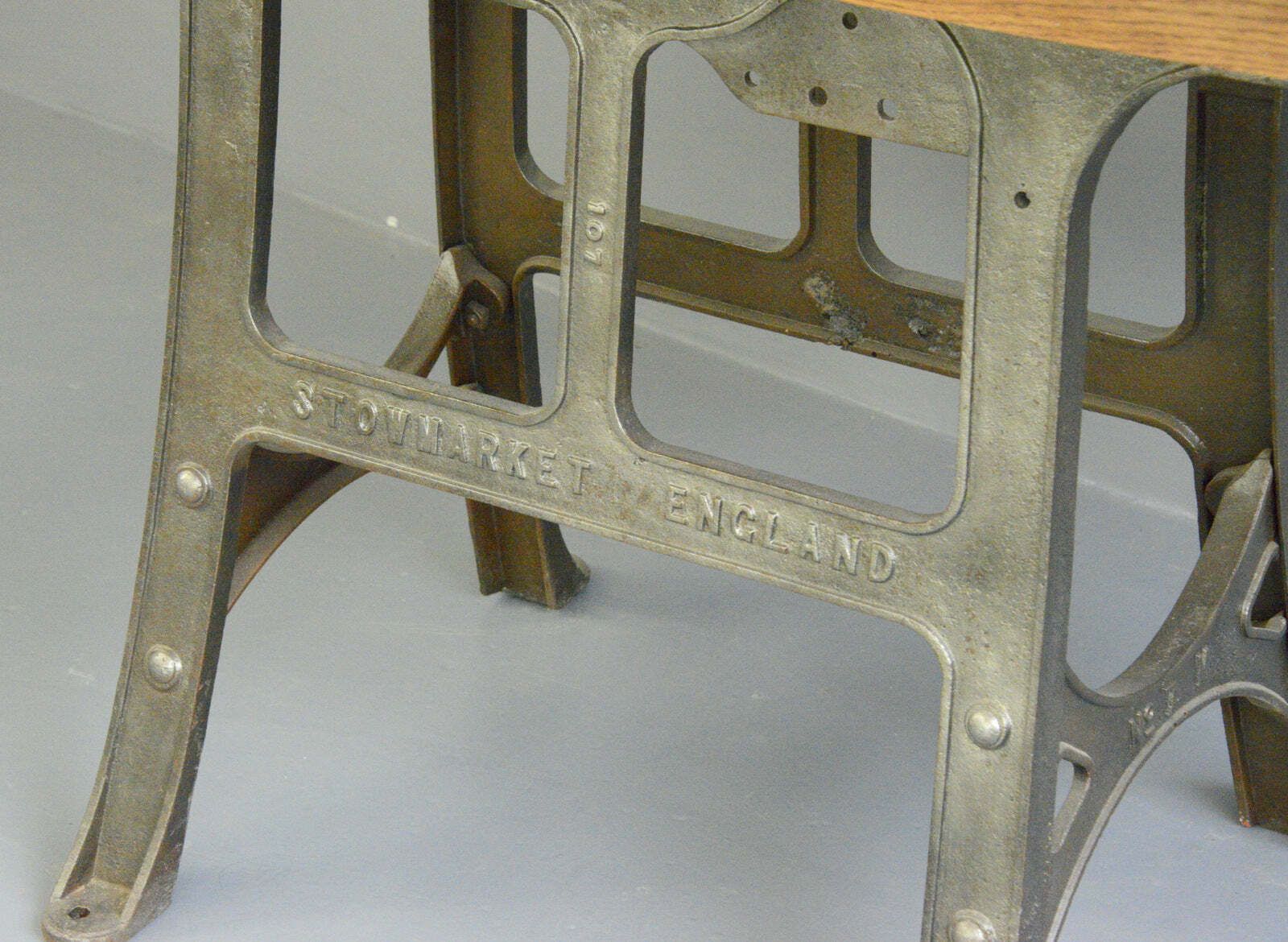 Large Industrial Table By Woods & Co Circa 1910 photo for sale
