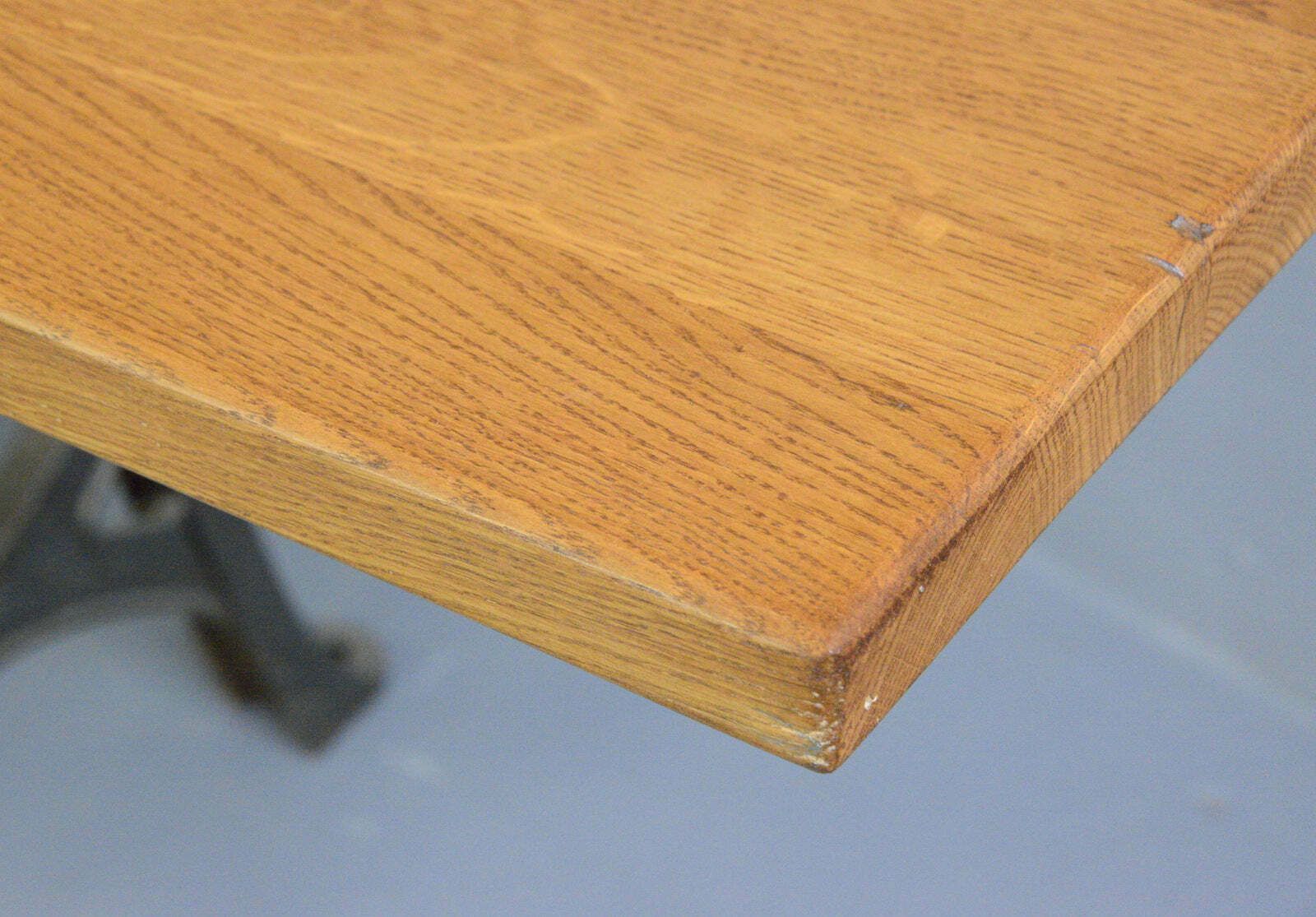Large Industrial Table By Woods & Co Circa 1910 photo Furniture