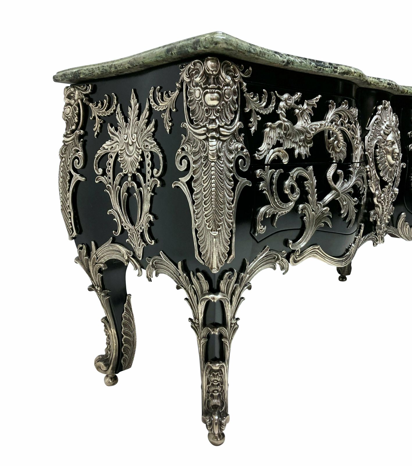 A Monumental Silver Mounted Commode A Vantaux After Gaudreaux photo vinterior
