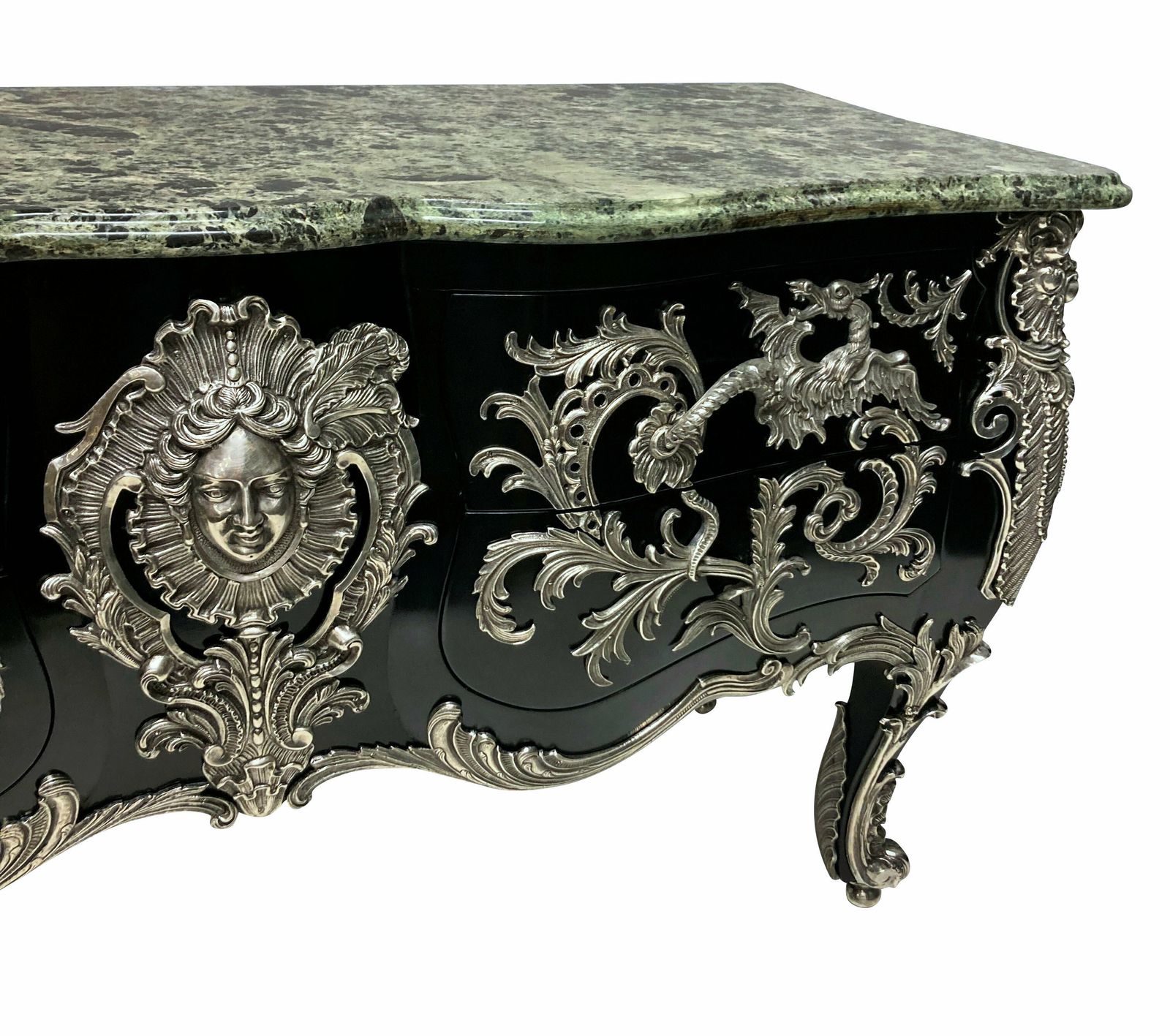 photo furniture A Monumental Silver Mounted Commode A Vantaux After Gaudreaux