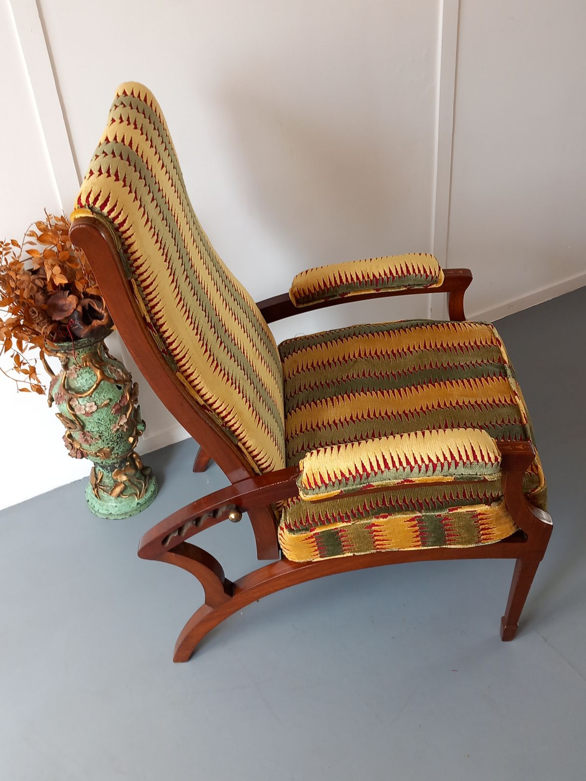 Recliner Armchair, 1910s, Mahogany photo for sale