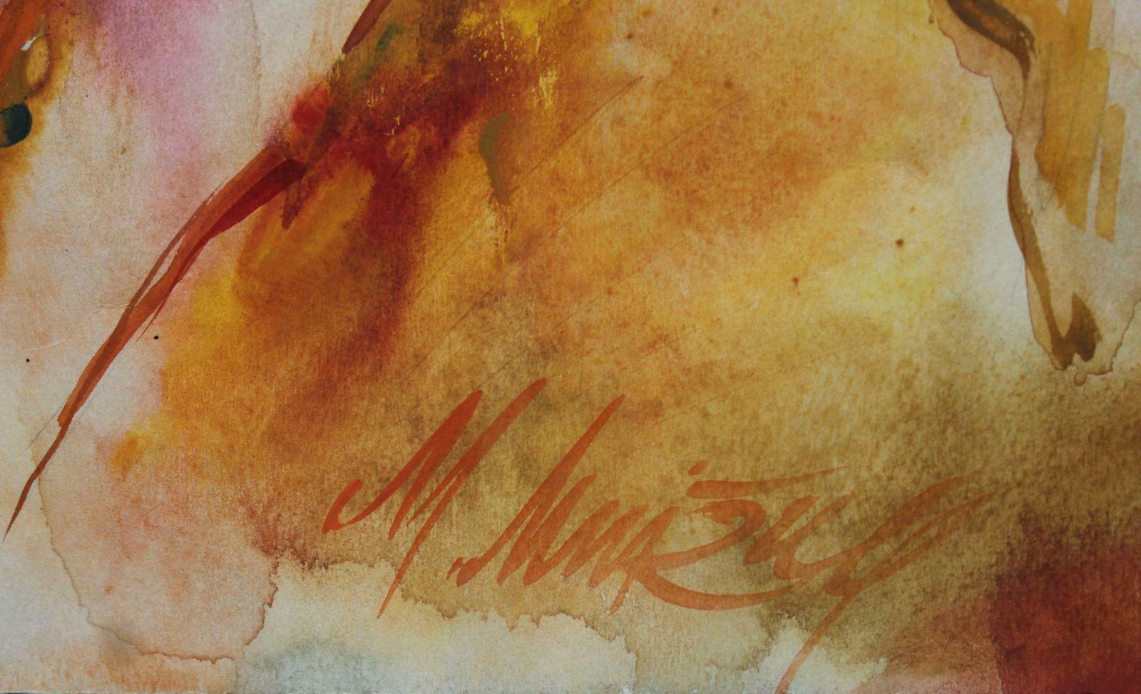 Malda Muizule Dances. Paper, Watercolour, 1975 photo vinterior