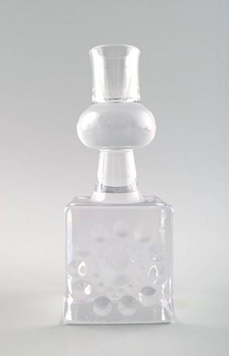 Kosta Boda, Bertil Vallien, Two Art Glass Candlesticks, 1980s photo furniture