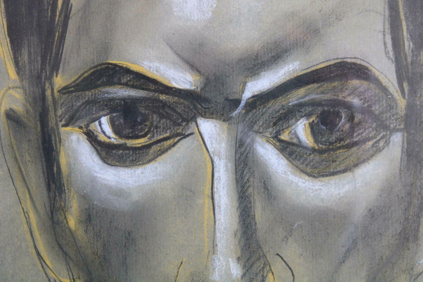Kurts Fridrihsons Portrait. Paper, Pastel, photo furniture