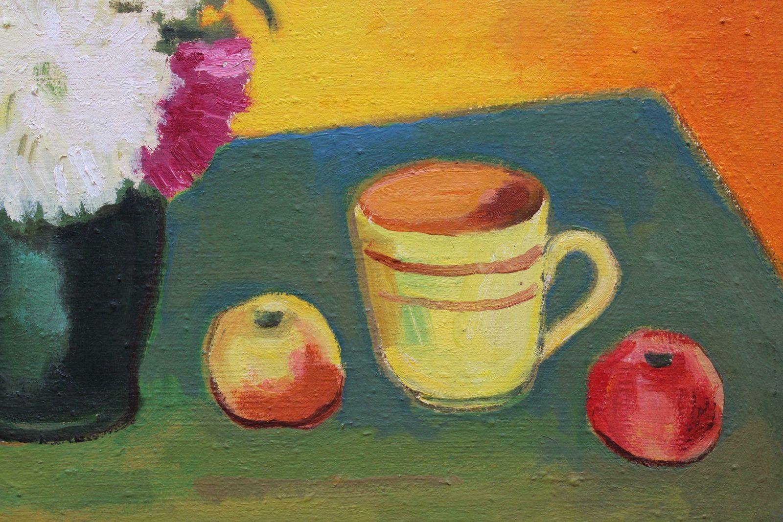 Olgerts Jaunarajs Still Life With Apples. 1989. Oil On Canvas 1989 photo for sale