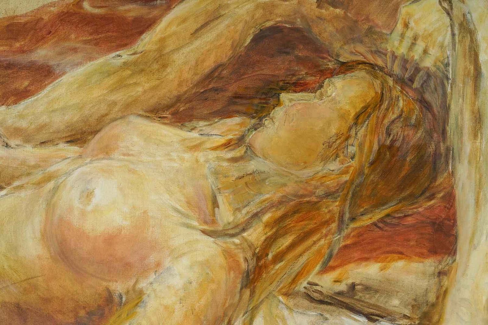 Oil On Canvas, Signed Evelyne Luez photo Art