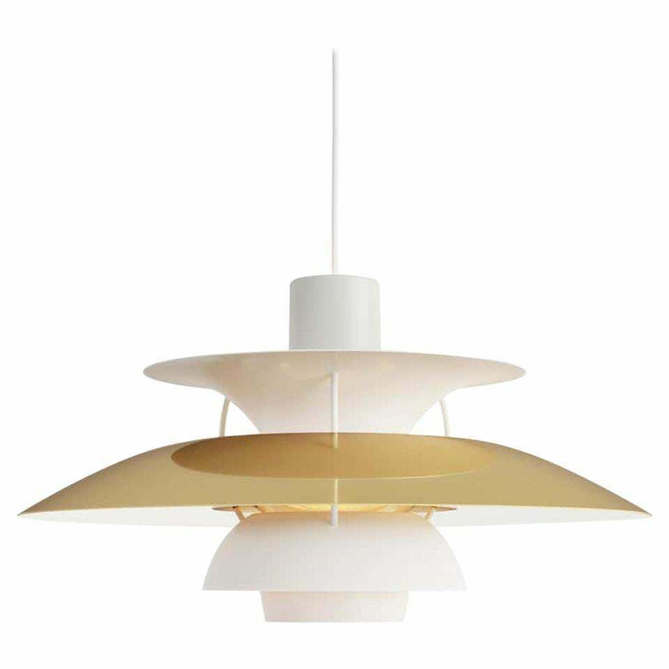 Louis Poulsen, Medium Metal Pendant Light By Poul Henningsen