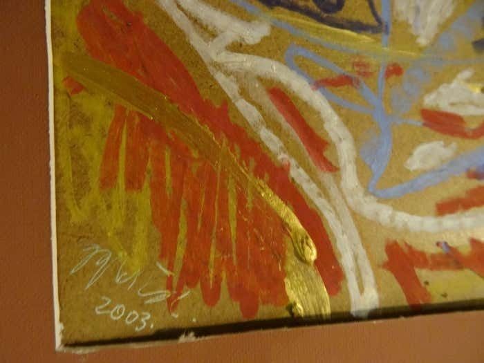 Ole! 2003, Mixed Media Art On Cardboard, photo Art