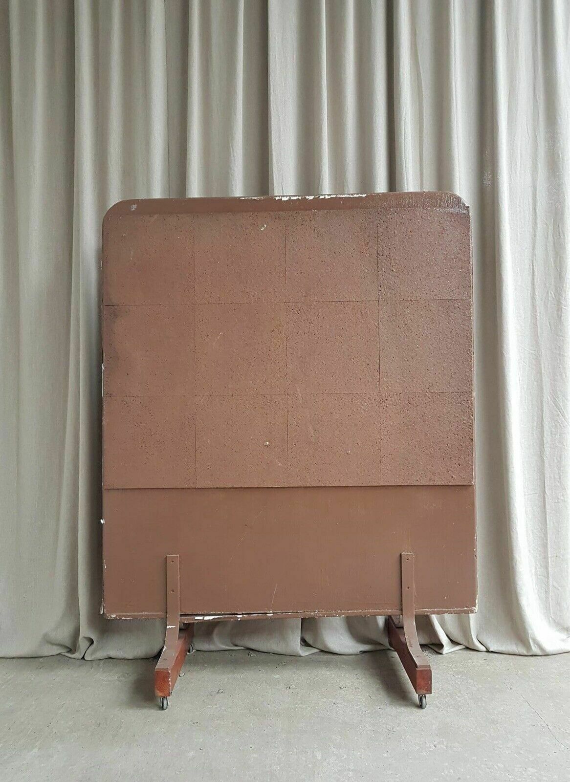 Vtg Mid Century Privacy Screen Room Divider Office Partition Changing Room R86 photo furniture