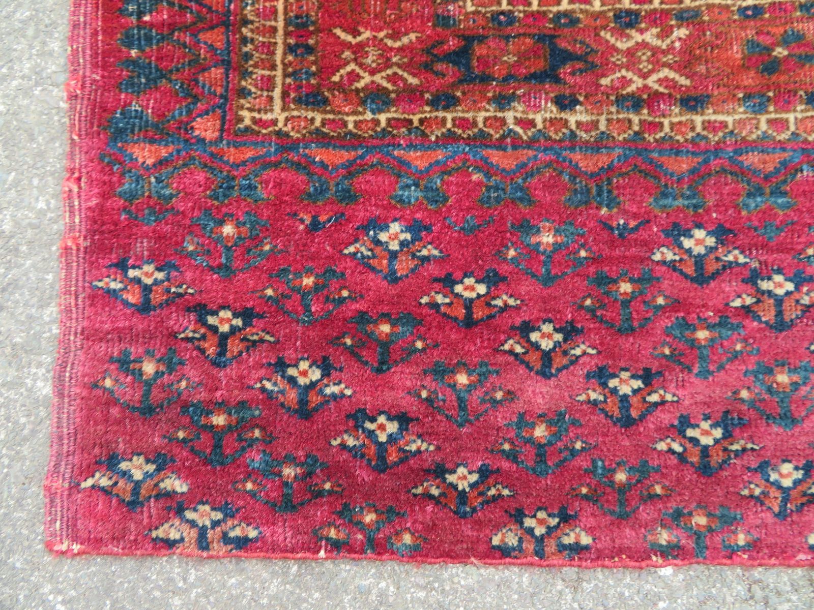 Early Antique Tekke Turkmen Turkoman Chuval Face. Salor/Saryk Design.Unusual.Mid 19th Century. photo furniture