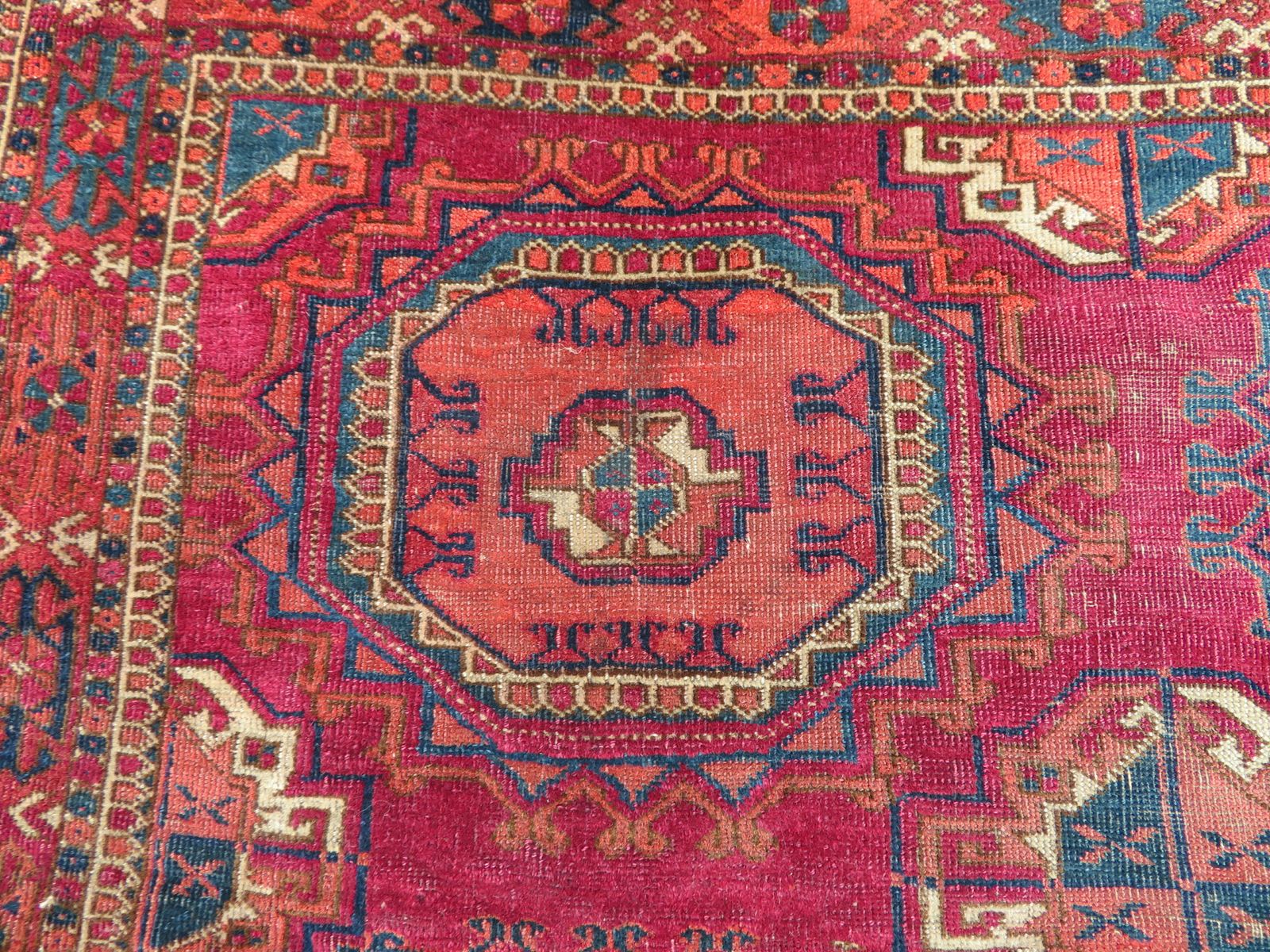 Early Antique Tekke Turkmen Turkoman Chuval Face. Salor/Saryk Design.Unusual.Mid 19th Century. photo for sale